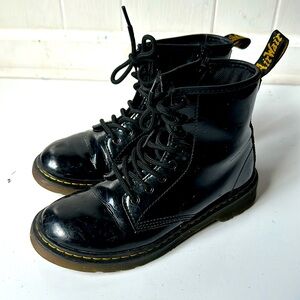 Dr. martins patent leather boots size 4